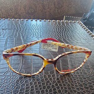 ETNIA BARCELONA HANNAH BAY 520 HAVANA CHESS EYEGLASSES